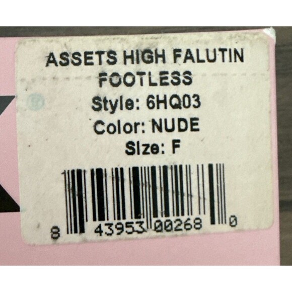 SPANX ASSETS High Falutin Footless Tights Nude Size F - Picture 4 of 5